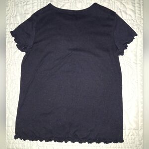 Art Class Girl Black Top L 10-12
